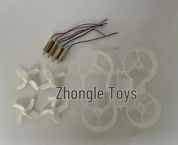 Мини-дрон JJRC H36 с дистанционным управлением: Квадрокоптер с оригинальным мотором, пропеллером и аксессуарами для рамы