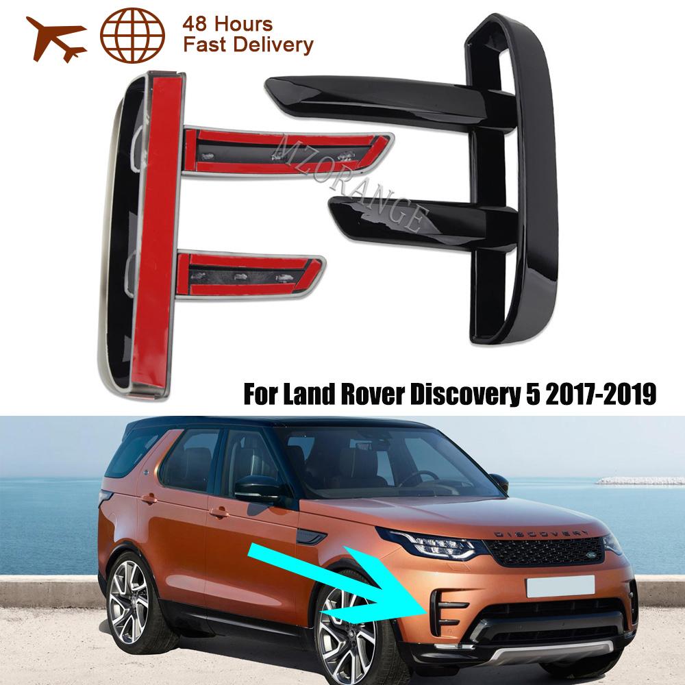 Для Land Rover Discovery 5 2017-крышка противотуманной фары переднего бампера, накладка противотуманной фары, черный Стайлинг автомобиля, вентиляционная накладка LR082888