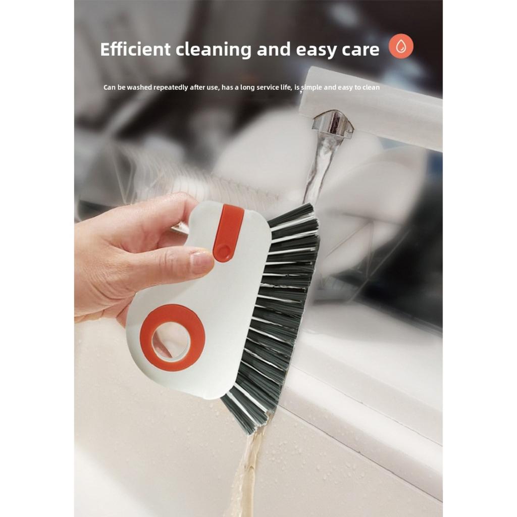 1 шт. Щетка для чистки оконных направляющих 2 в 1 - съемная щетка для чистки дверей и подоконников, пластиковый незаряженный очиститель для зазоров между карнизами, щетка для мытья окон