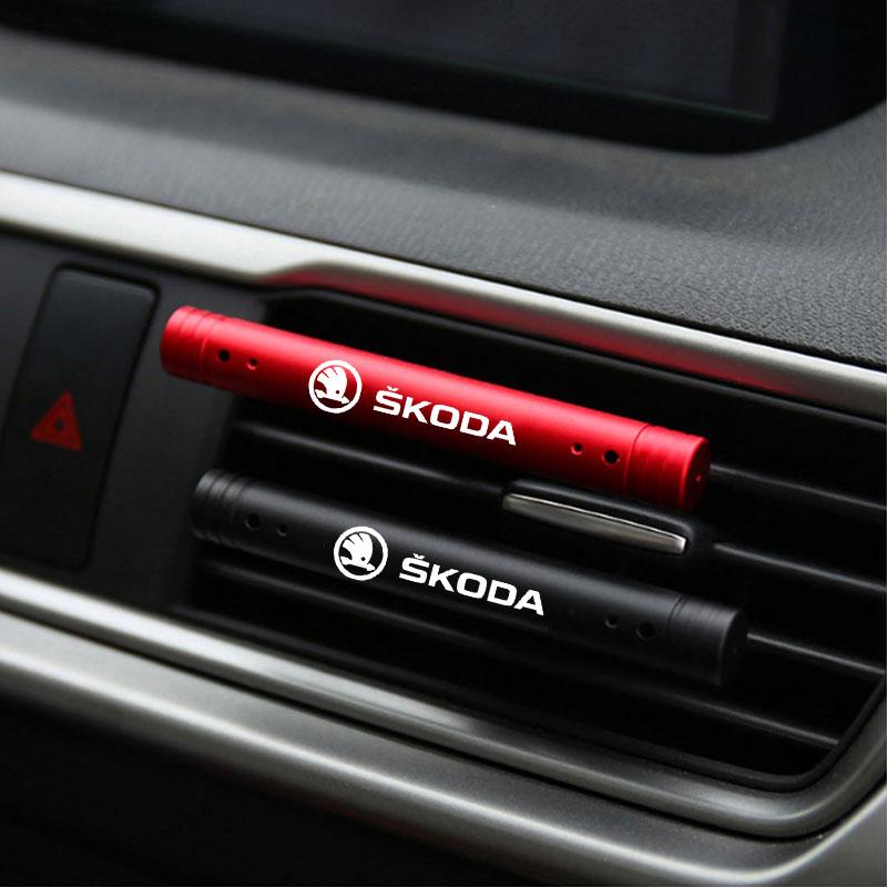 xvkdr8 Car Perfume Air Freshener Outlet Vent Air Conditioning Clip For Skoda octavia 3 2 superb 3 kodiaq Fabia Kamiq Karoq Accessories