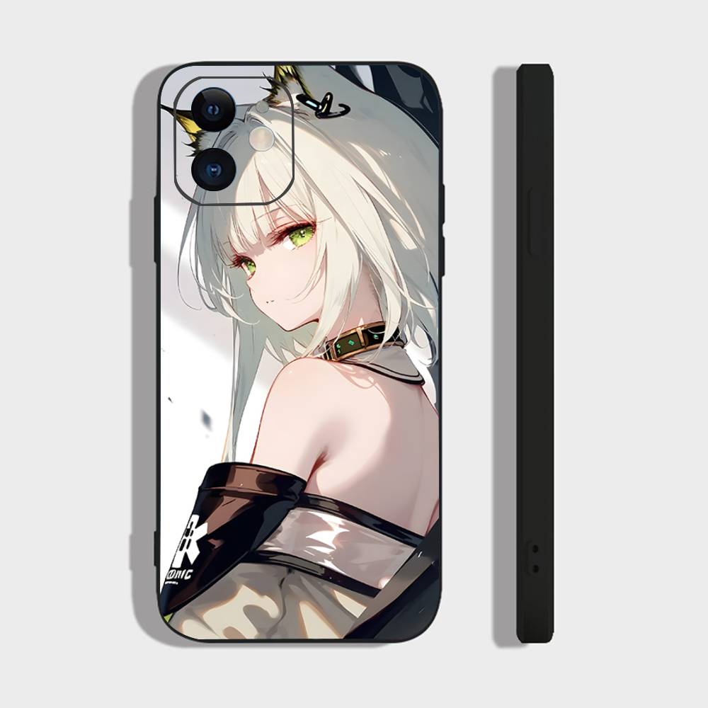 Kal'tsit Анимированный Игровой A-Arknights Чехол для Телефона Для IPhone 17 Air 16 15 14 13 Pro Max 11 12 Черный Силиконовый Чехол