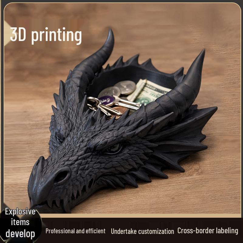 Готический темный стиль 3D-печатный лоток для хранения ювелирных изделий в форме крана