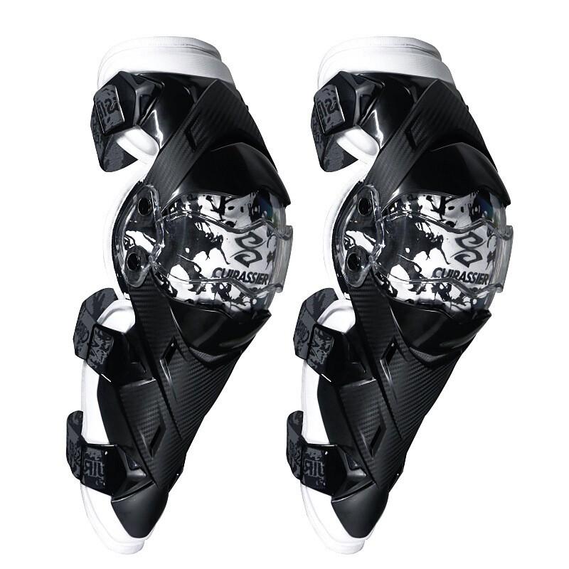 Motorcycle Knee Pads Riders - 3D Impact Protection Reinforced Edge Design Off-Road Street Bike Gear In Black Red White