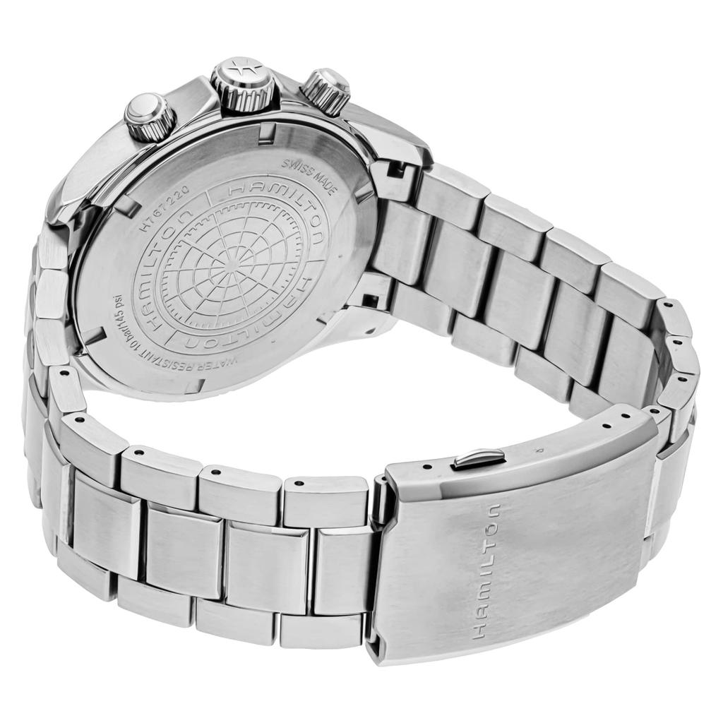 Часы Khaki Aviation Pilot Chrono Quartz Khaki Aviation Black Dial Stainless Steel Sapphire Crystal Quartz 10 ATM Waterproof 42MM Swiss Watch