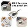 Handheld Mini Dustpan and Brush Set Flexible Handheld Sweeping Brush  Keyboard Cleaning