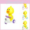 Пластиковая инерционная детская игрушечная машинка с мультяшным дизайном утки для развития моторики и игры родителей с детьми