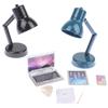 1:12 Dollhouse Miniature Laptop Phone Tablet Desk Lamp Book Desk Set Decor Toy