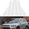 6 шт. серебряных наклеек для Chevrolet Captiva 2007-2018, дверные стойки, отделка панели, крышка автомобильного окна, хромированные детали колонки BC