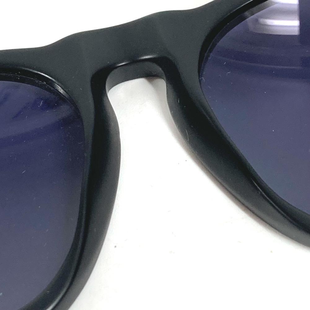 CHANEL 01451 vintage CC Logo Smoke eyewear sunglasses Plastic Black/Gold