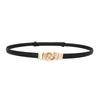 Womens Pu Slim Leather Belt With Five Links Pullout Design For Fashion Summer