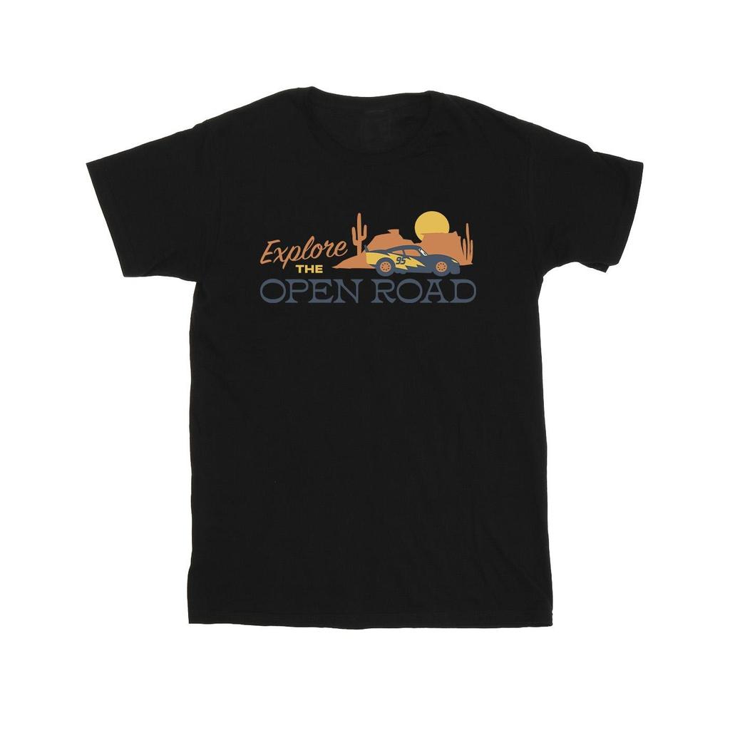 Disney Girls Cars Explore The Open Road Cotton T-Shirt