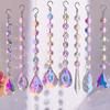 1PCs Crystal Suncatcher AB Color Rainbow Chaser Curtain Pendant Sun Catcher Glass Prism Outdoor Window Home Garden Decor