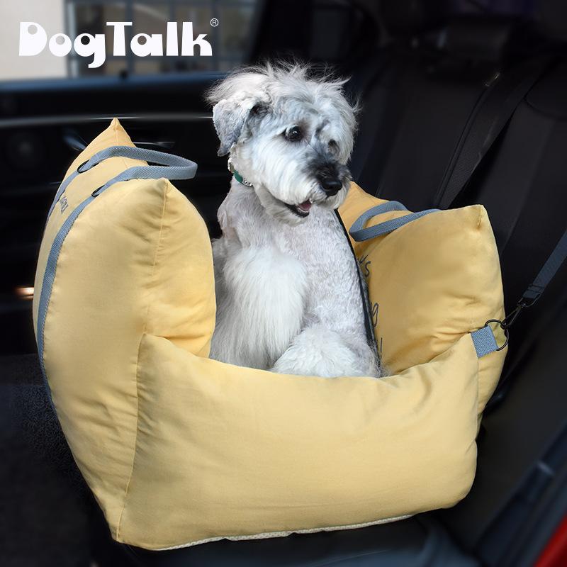 Собачья будка в машину с оригинальным рисунком вышивки медведя, многофункциональное гнездо для автомобиля, мальтийский йоркширский медведь, плюшевый кот, собачье автокресло