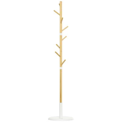 Freestanding Coat Rack Clothes Stand 8 Hooks Hallway Furniture for Clothes Hats Entrance