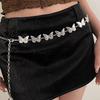 Butterfly Waist Chain Accessories Niche Design Belt Metal Belt Chain Jk Uniform Accessories Tide