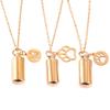 Memorial Dog Urns Necklace Pet Cremation Urn Pendant Cat Urn Necklace with Hollowout Paw Pet Memory Keepsakes Urn Holder