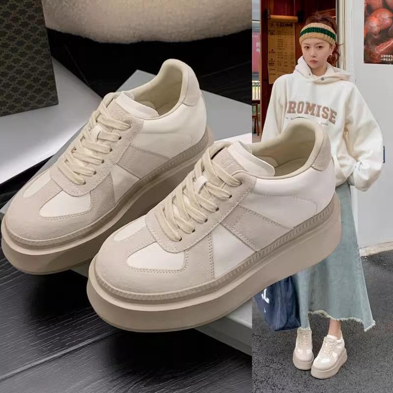 Туфли на платформе, увеличивающие рост, повседневная обувь из натуральной кожи на шнуровке, увеличенного цвета