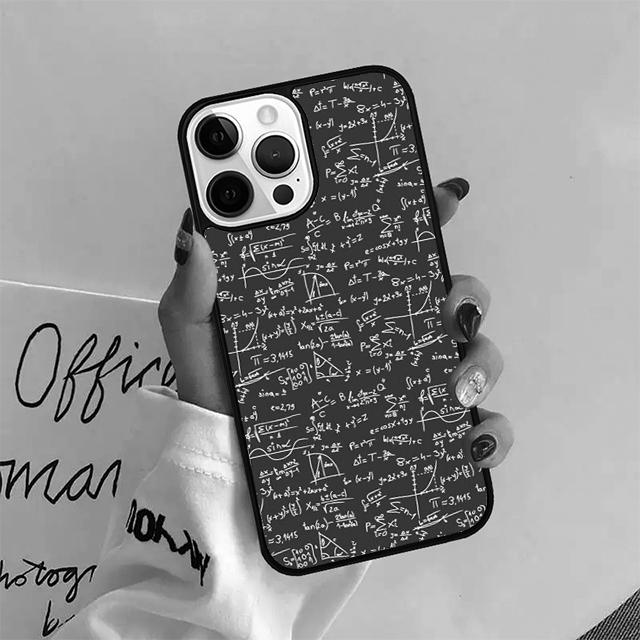 Наука Математика Физика Формулы Чехол для Телефона Для iPhone 17 Air 15 16 Pro Max 14 13 12 11 Pro Max Plus Coque