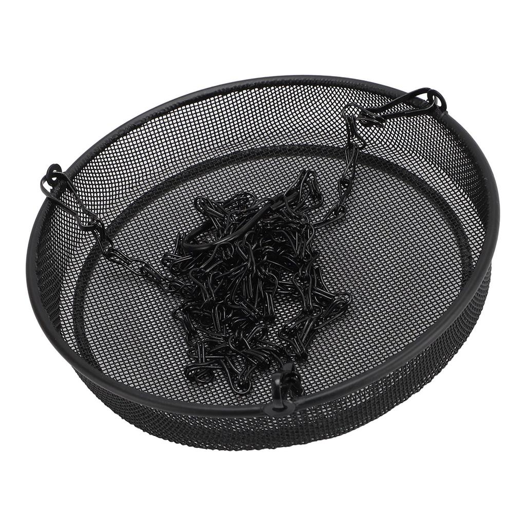 Bird Feeder Large Capacity Powder Coated Fine Metal Mesh Bird Feeder Hanging Tray for Garden Yard