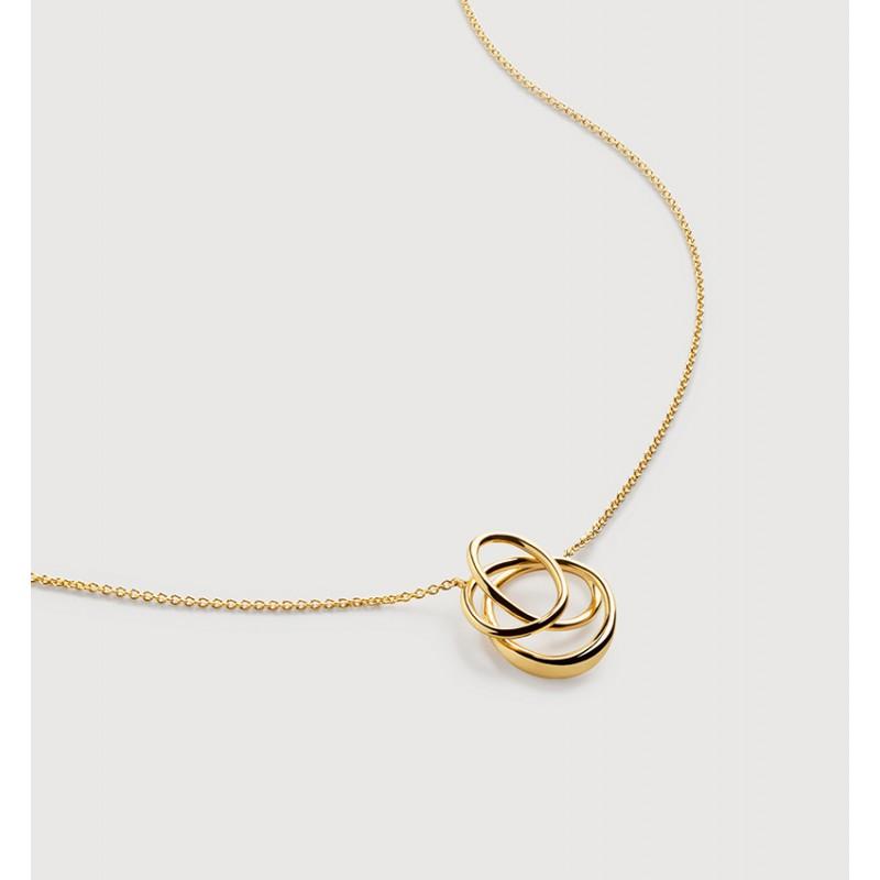 Vintage Geometric Choker Necklace 18K Gold Plated Clavicle Chain Women