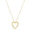 LeCalla Ювелирные изделия из стерлингового серебра S925 пробы, позолоченное 18-каратное бриллиантовое ожерелье в форме сердца, двустороннее, для женщин-подростков