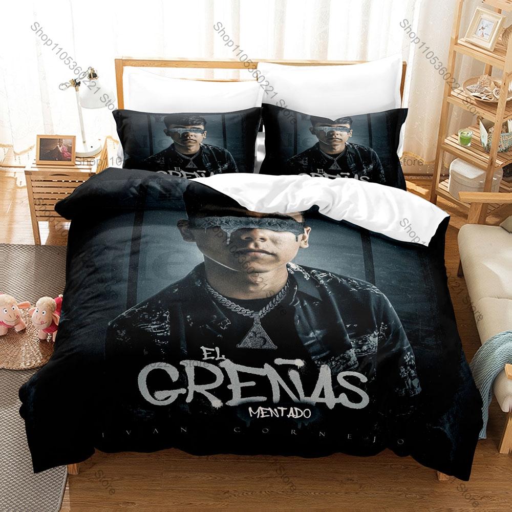 Ivan Cornejo Bedding Set 3D Print Regional Mexican Music Duvet Cover Set Twin Full Queen King Size 3PCS Bed Linen for Fans