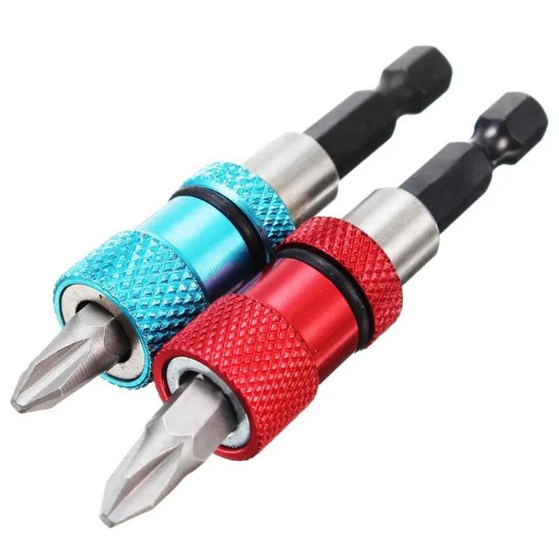 Adjustable Screw Depth Magnetic Screwdriver Bit Holder 1/4 Inch Hex Driver with PH2 Scewdriver Bit
