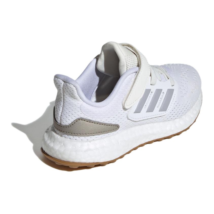 Adidas PureBoost C White Glory Grey Gum Kids Sneakers Footwear-White JI2049