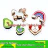 Rainbow Horse Metal Flower Shoe Charms for Crocs Accessories