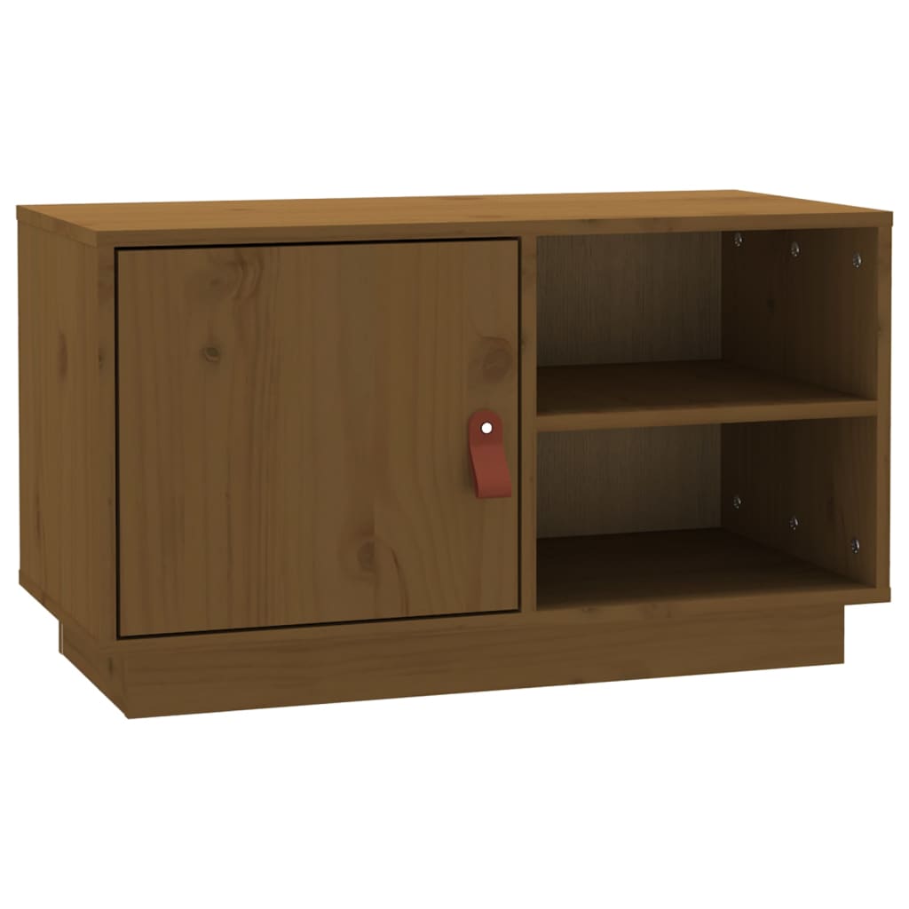 Vidaxl Szafka Pod Telewizor, Miodowy Brąz, 70X34X40 Cm, Drewno Sosnowe