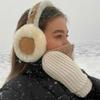 Winter Soft Warmer Ear Muffs Plush Warm Earmuffs for Women Men Foldable Solid Color Earflap Outdoor Cold Protection EarMuffs
