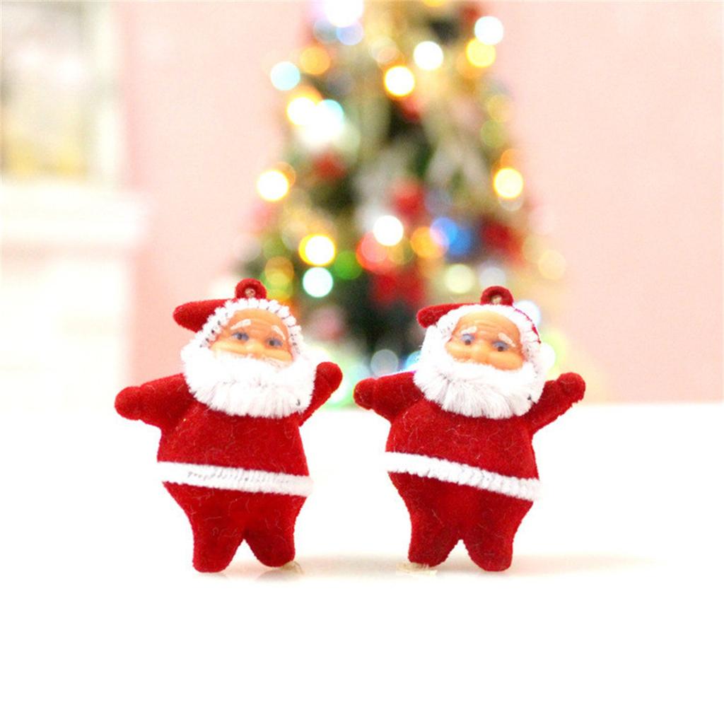 Рождественские украшения подарок Санта-Клаус Снеговик Кукла подвесные украшения 6 шт.