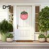 Привет, весна, дверной знак, весеннее украшение, деревянный венок, входная дверь, приветственный знак для фермерского дома, крыльца, внутреннего и наружного декора