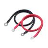 Cable Matters Кабель для аккумулятора 6 AWG, кабель питания инвертора из бескислородной меди, 2 фута - Черный + Красный, набор из 2 шт.
