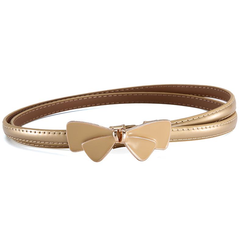Женский модный черный лаковый ремень с бантом - Универсальный аксессуар для подчеркивания талии из натуральной кожи