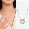 Серебряная цепочка на ключицу S925 с подвеской Звезда Мебиуса - Минималистичная роскошь для женщин