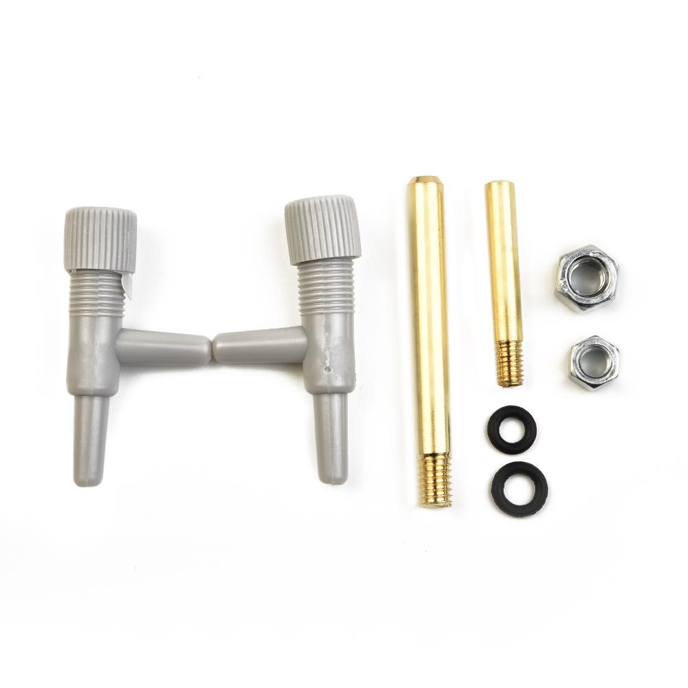 1Set Motorcycle Carburetor Vacuum Gauge Balancer Synchronizer Tool W/ 7 Cm Hose Kit 15x10cm For 2-Cylinder Machines Blue+Black