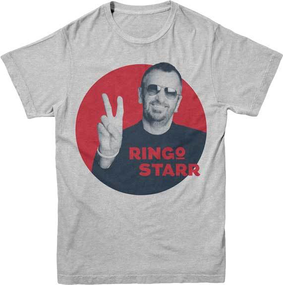 RINGO STARR - Red Circle T SHIRT S-M-L-XL-2XL New Official Bravado Merchandise