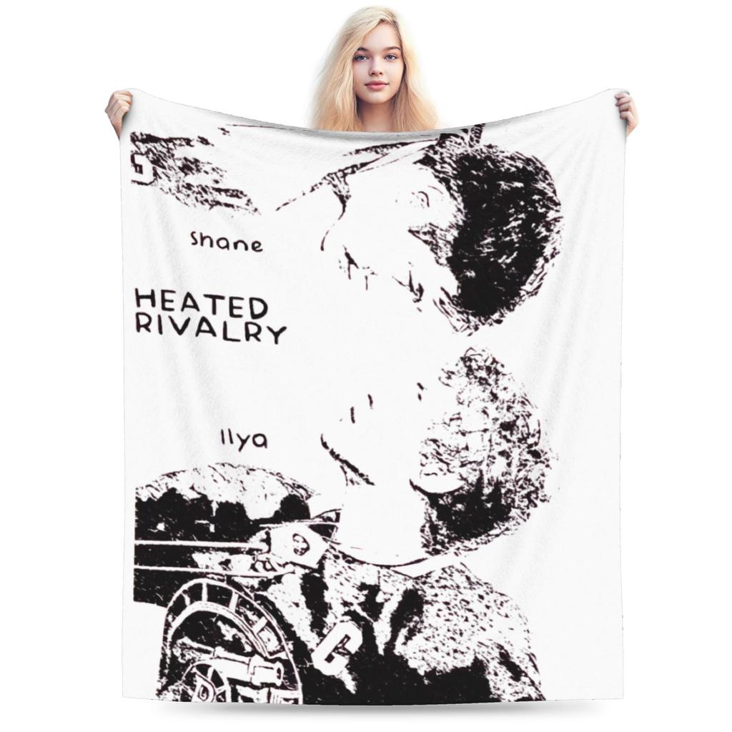 Hollander Rosanov Heated Rivalry Hollander Rozanov Hockey Blanket Soft Throw Blanket Winter Picnic Chair Sofa Bed Bedspread