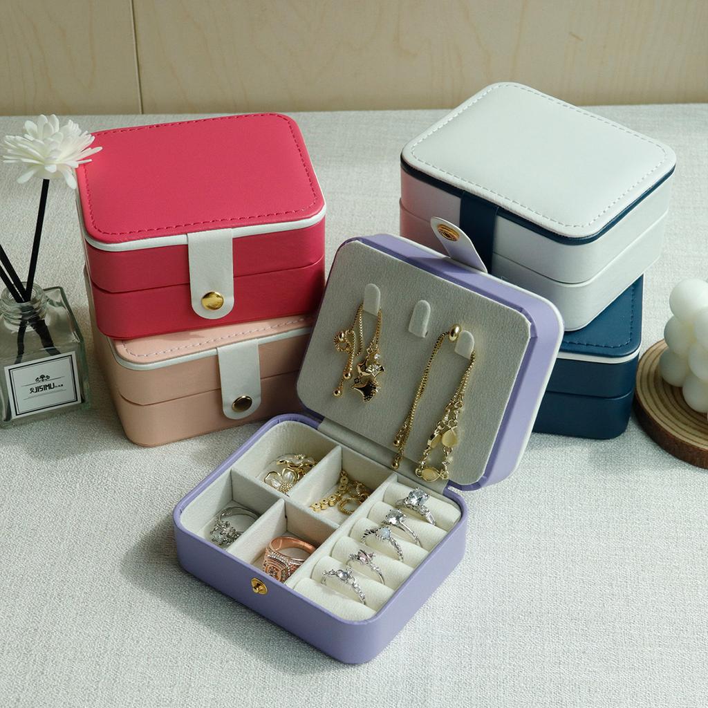 Portable Jewelry Casket Packaging Box Makeup Organizer For Exquisite Cosmetic Beauty Case Container Graduation Events Gift