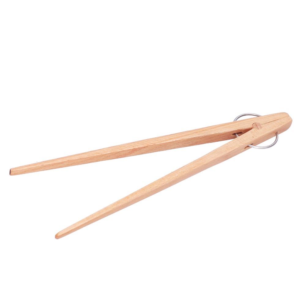 Classic Wooden Tongs Wooden Baking Clip Kitchen Gadget Snack Clip  Food/Salad/Fruits/Pickles