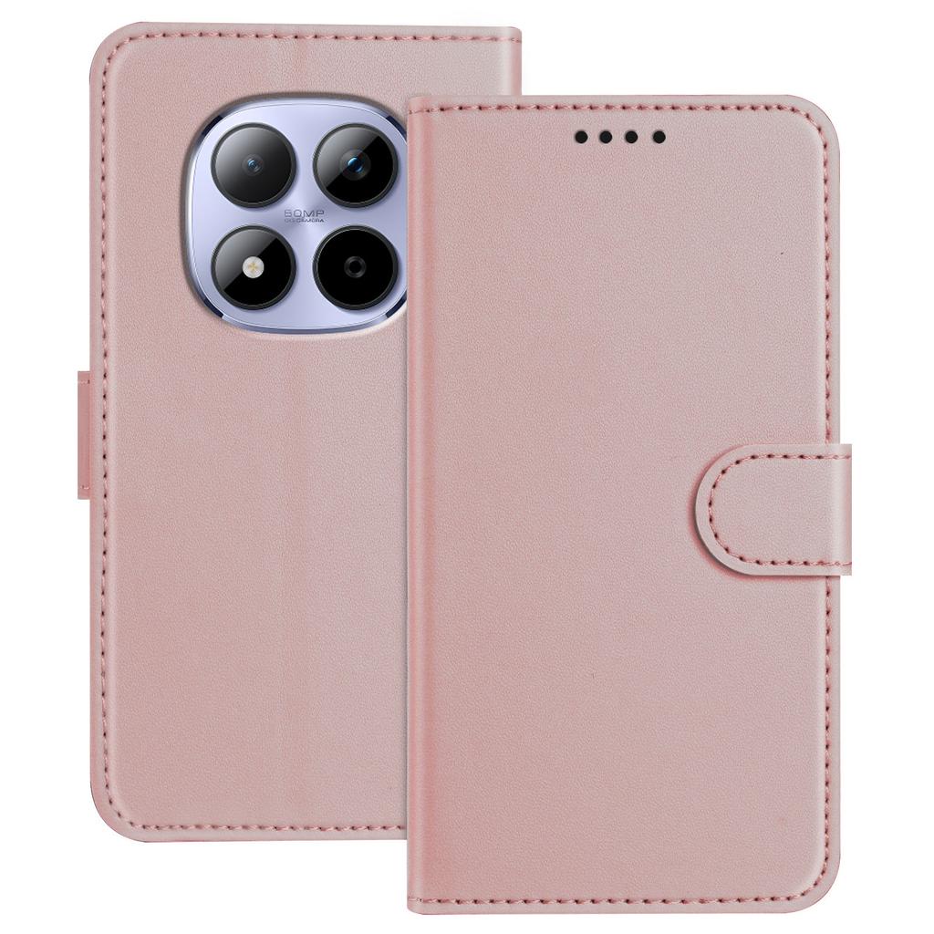 Для Xiaomi Redmi Note 15 Pro 5G Кожаный Чехол Кошелек Подставка Однотонный Противоударный Чехол для Телефона