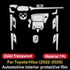 For Toyota Hilux 2025 2024 Panel GPS Navigation Center Console PPF Interior Protection Film TPU Anti-scratch Sticker