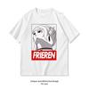 Anime MEME Frieren Tshirt Summer Cotton Woman Man Graphic T Shirts Adult Oneck Breathable Tops S3XL