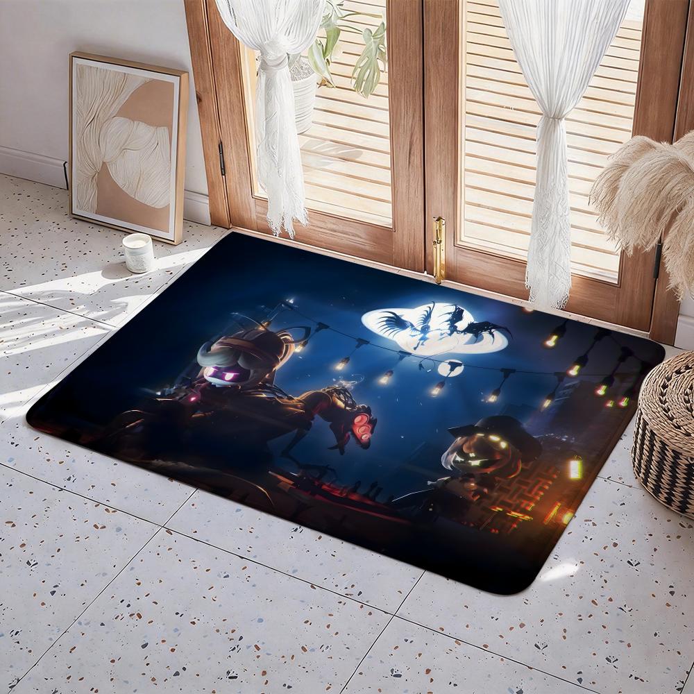 M Murder Drones Floor Mat Eco  Flannel Doormat Non Slip Odorless Indoor Floor Rug Soft Short Plush Home Mat