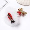 Cute Christmas Gauze Skirt Hairpin Wash Face Hairpin Hair Jewelry Children Sweet Cat Ears Headband Adult