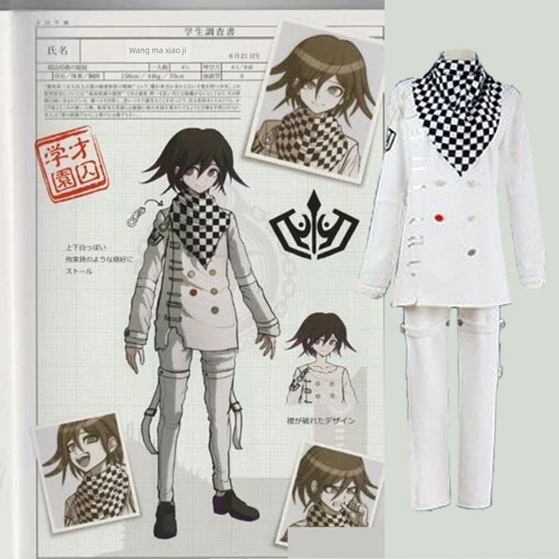 Косплей костюм Король Кокichi Оума из Danganronpa V3 Косплей костюм на Хэллоуин Ирума Мидори
