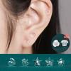 Clear Resin Earrings with Soft Glue & Invisible Ear Care for Students