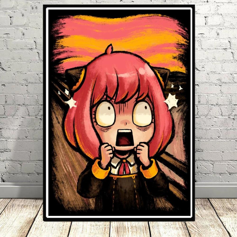 SPY X FAMILY Anya Forger плакат и принт настенная роспись японского аниме Kawaii персонаж домашний декор холст живопись Настенный декор