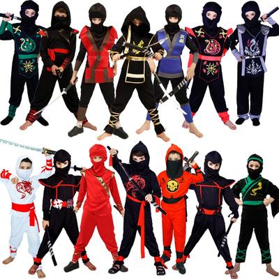Детский костюм ниндзя на Хэллоуин косплей косплей детские костюмы для шоу ниндзя детский костюм ниндзя
